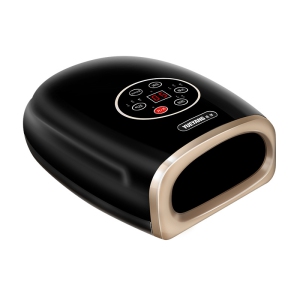 Hand massager rechargeable palm care instrument kneading finger decompression electric physiotherapy instrument home use——black