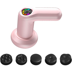 Multifunctional handheld electric fascia gun, muscle relaxation massager, electric cellulite slimming machine——Pink