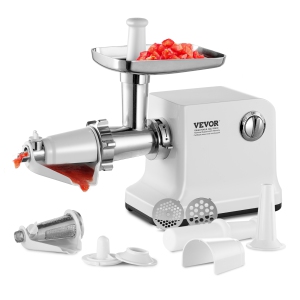 VEVOR 700W Electric Tomato Strainer, Tomato Sauce Maker Machine, 5.5 LBS/Min Food Strainer and Sauce Maker, Pure Copper Motor Food Mill with Reverse Function for Tomato Strawberry