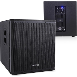Pyle 3000 Watts Box Subwoofer Speaker - Active Powered 18” inch Woofer, Loud Bass, with DSP Digital Signal Processor for Home Theater System, Pro DJ Sound