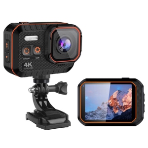 Black 4K UHD Camera (with 128GB card) – 170° lens, IP68 waterproof, continuous shooting Action Camera