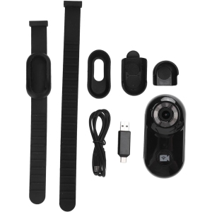 Black 1080P Pet Sports Camera with 32GB Memory Card – 2-3 Hour Battery, 170° Viewing Angle, for Cats and Dogs Animal View Camera Recorder