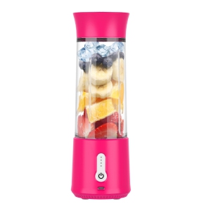 WhitePortable Personal Blender, Blender Smoothie Maker, USB Rechargeable 150W Smoothie Juicer Cup for Milkshakes and Smoothies, Sports, Travel and Kitchen——pink