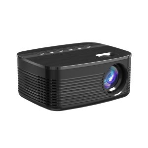 Full HD 1080P Video Projector, Mini Portable Projector with Remote Control, Smart Projector for Home Theater Outdoor Movies (Black - Mobile Phone Same Screen Version)