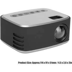 Full HD 1080P Video Projector, Mini Portable Projector with Remote Control, Smart Projector for Home Theater Outdoor Movies (Multimedia Edition)