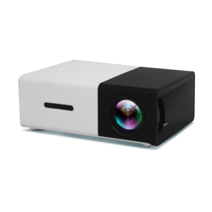 Micro Mini Projector Home LED Portable Small Projector HD 1080p - Black