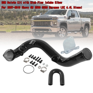 EGR Kit with High Flow Intake Elbow For 2007-2010 For Chevy GM 2500 3500 Duramax LBZ 6.6L Diesel