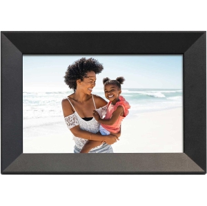 Aluratek 10"" WiFi Digital Photo Frame with Touchscreen IPS LCD Display and 8GB Built-in Memory, ASHDPWM10S