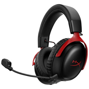 Hyperx Cloud III S Wireless Gaming Headset with Microphone for Multi-Platform for Xbox Series X|S / Xbox One / PC / PS4 / PS5 / Nintendo Switch - Black/Red