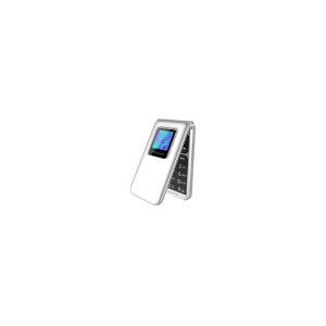 Maxwest Vice 4G Flip Phone 128MB LTE VoLTE Dual Nano Sim GSM Unlocked Silver