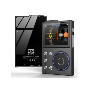 Digital audio player, media player，music player – OTG expansion storage, USB DAC, line output, audiophile-grade sound quality [Black Gold-Bluetooth version-built-in 16GB+128GB]