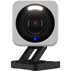 WYZE Cam v4, 2.5K HD WiFi Smart Home Security Camera – Indoor/Outdoor, Pet/Baby Monitor, Motion Spotlight/Siren, Color Night Vision, 2-Way Audio (Wired, Grey)
