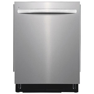 Frigidaire 24" 49dB Top-Control Blade Spray Arm Auto Open Door Dishwasher with Third Rack ENERGY STAR (FDSH4502BF) - Stainless Steel