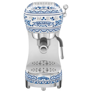 Machine à espresso manuelle Smeg - Collection Dolce & Gabanna - Bleu Méditerranéen