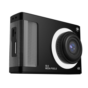 [Black] HD CCD digital camera for students, anti-shake, compact and portable, retro travel camera card 32G memory card