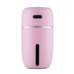Small portable air humidifier Silent humidifier Smart power supply Suitable for office, living room, car 200ml Pink