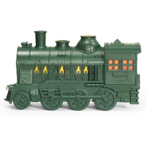 Train humidifier, 300 ml, with remote control, 2 lights 2 mist modes, automatic shut-off air humidifier for bedroom humidifier, small size, suitable for home, office, hotel, green