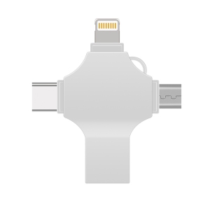 Metal Cross Mobile USB 4-in-1 Applicable to Apple Huawei Type-C Android Computer Universal USB 32GB