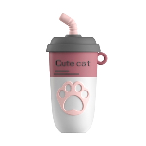 Milk tea shaped USB flash drive, computer and mobile phone USB flash drive, mini cute cartoon milk tea cup music car USB flash drive, key chain USB flash drive (USB3.0 64GB)