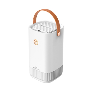Double nozzle humidifier household large capacity spray USB personal desktop silent large capacity humidifier (white)
