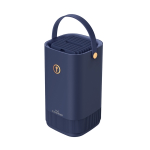Double nozzle humidifier household large capacity spray USB personal desktop silent large capacity humidifier (dark blue)