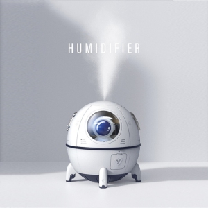 Colorful night light humidifier home usb desktop space capsule car air aromatherapy machine - white