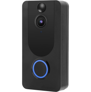 Video Doorbell, Digital Door Mirror, 1080P Full HD Wireless Intercom, 140° Lens, for Home (Black)
