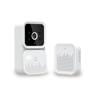 Smart Wireless Doorbell, Upgrade Home Doorbell Camera with Video Doorbell Camera, WiFi - with Remote Video Intercom HD Night Vision Camera for Home - White