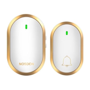 Wireless doorbell, doorbell effective distance more than 300 meters, 4 levels of volume, 60 melodies wireless doorbell, platinum 1 doorbell 1 ring
