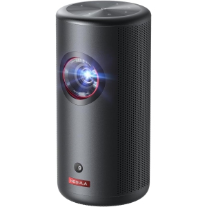 NEBULA Capsule 3 Laser Projector with Google TV, Netflix, and Built-in Speaker – Portable Mini Smart Projector with Wi-Fi, Dolby Digital, 120-Inch Display, 2.5H Battery