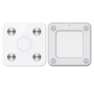 Accurate charging weight scale for home use, professional body fat scale, smart electronic scale, human body Bluetooth electronic scale (dot white)