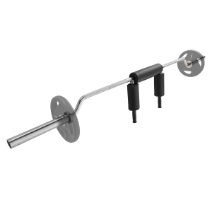 VEVOR 700 LBS Safety Squat Bar, Fitness Squat Bar, Safety Squat Bar Attachment with Shoulder and Arm Pads, 28mm Diameter Weight Bar, Ideal for Front Squats, Lunges, Rehab