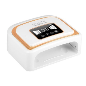 120W Rechargeable Nail Lamp 30 LED Dual Light Nail Dryer Home Portable Fashion Smart Induction Nail Lamp - Gold