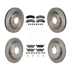 Front Rear Brake Rotors Semi-Metallic Pad Kit For Ford F-150 Expedition Lincoln Navigator K8F-104199