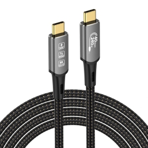 USB4 Cable, with Thunderbolt 4 Cable, 240W Charging Cable, 40Gbps Data Cable, 8K @ 60Hz 4K120Hz HDR, PD3.1, USB C to