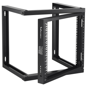 VEVOR 9U Wall Mount Rack, 150 lbs Max Load Capacity, Open Frame Server Network Rack with Cage Nuts Screws, Carbon Steel 20.9 x 17.7 x 20.5" for 19" AV & Server IT Equipment, Black