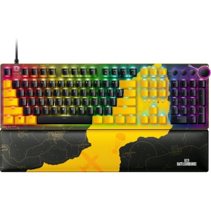Razer Huntsman V2 Optical Gaming Keyboard - PUBG: Battleground Edition - 8000Hz Polling Rate - Dedicated Media Keys & Dial - Linear Optical Switches Gen-2