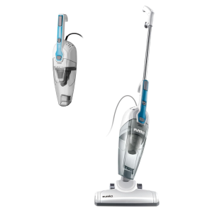 Home NES100 Bagless Stick Vacuum for Hard Floors with Powerful Suction, 3-in-1 Handheld, Crevice Tool - Aqua Blue