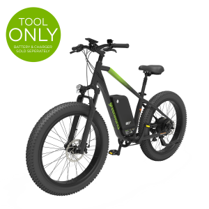 Greenworks 80V 750W Max Brushless Rear Hub Motor VENTURE Series 26” Fat Tire Electric Mountain Bike with Max Speed 20MPH, Tool Only (Battery and Charger Not Included)
