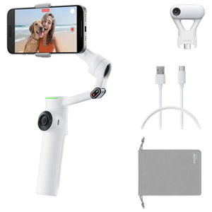 Insta360 Flow2 Pro AI Tracker Gimbal Stabilizer Bundle - White