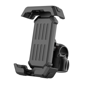 Bicycle Phone Holder, Motorcycle Holder, Anti-slip, Shockproof, 360 Degree Rotation, Suitable for Smartphones and Other Devices (Black)