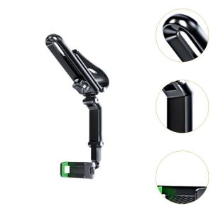 Sun Visor Car Phone Holder, Multi-Function Phone Holder Universal Adjustable Arm 360° Rotating Car Clip Holder Suitable for Sun Visor Rearview Mirror Steering Wheel (Green)