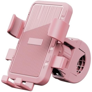 Bicycle mobile phone holder, adjustable angle, rotatable, bicycle, mountain bike, motorcycle navigation holder, 360° rotation (handlebar-pink)