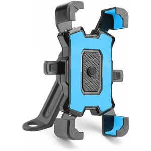 Motorcycle Navigation Phone Holder Electric Vehicle Bicycle Shockproof Phone Holder - Blue