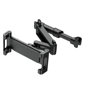 Tablet Holder Car Tablet Holder Ipad Headrest Holder with 360° Rotation Adjustable Travel Essentials Black