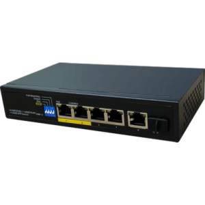 Brand New PETENET 4-PORT GIGABIT POE + SWITCH D7006F-4P-60