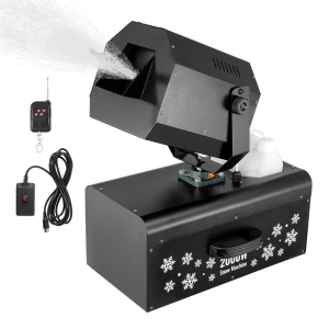 VEVOR 2000W Snow Machine, High Output 70㎡ Wide Coverage Snow Maker Machine with 2 Remotes Control, 90° Shaking Head Jet Foam Machine Snow Spraying Machine for Christmas Parties