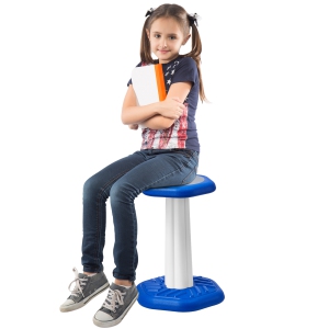 VEVOR 7-14 Aged Kids Wobble Chair, Active Chair with Sponge Cushion, Wobble Stool Improves Focus, Posture and Calm Children, Ideal for Schools and Home, Blue