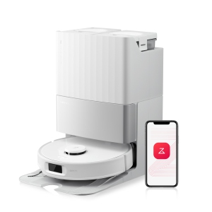 Roborock Qrevo Edge S5A Robot Vacuum & Mop for Multi-Surface with 17,000Pa, Self-Emptying Dock, Hot Water Wash, Warm Air Dry - White