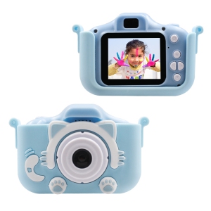 Children's camera handheld photo shooting fool HD camera digital X200 children's camera toy gift - blue